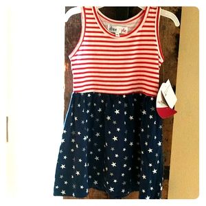 Free Style 🇺🇸 Stars & Stripes dress 3T ✨ NWT ✨